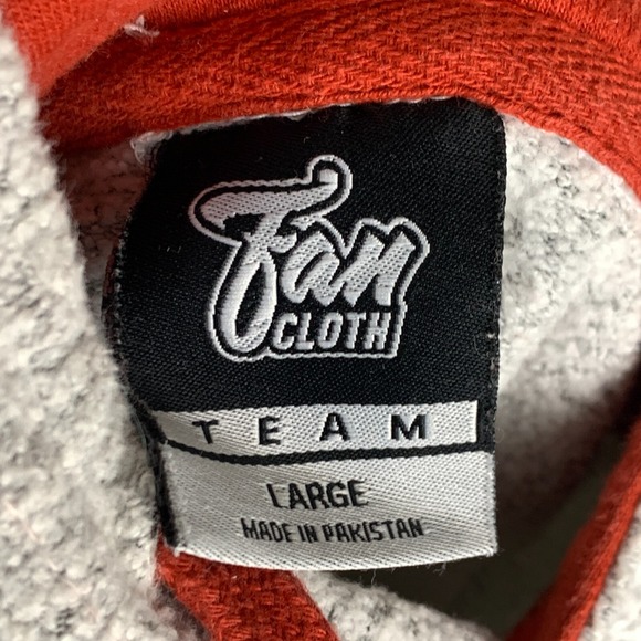 Syracuse Orange Hoodie Adult Large Gray Terry Cloth Pullover Sweater NCAA Mens - Picture 11 of 15